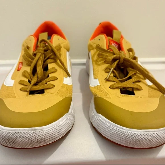 Vans Ultrarange Men’s Mustard and Tangerine Sneakers - Picture 2 of 8